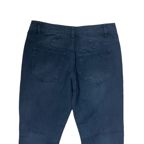 AFRM Black Distressed Straight Leg Jeans Cyrus Women’s Size 26 - Picture 6 of 6